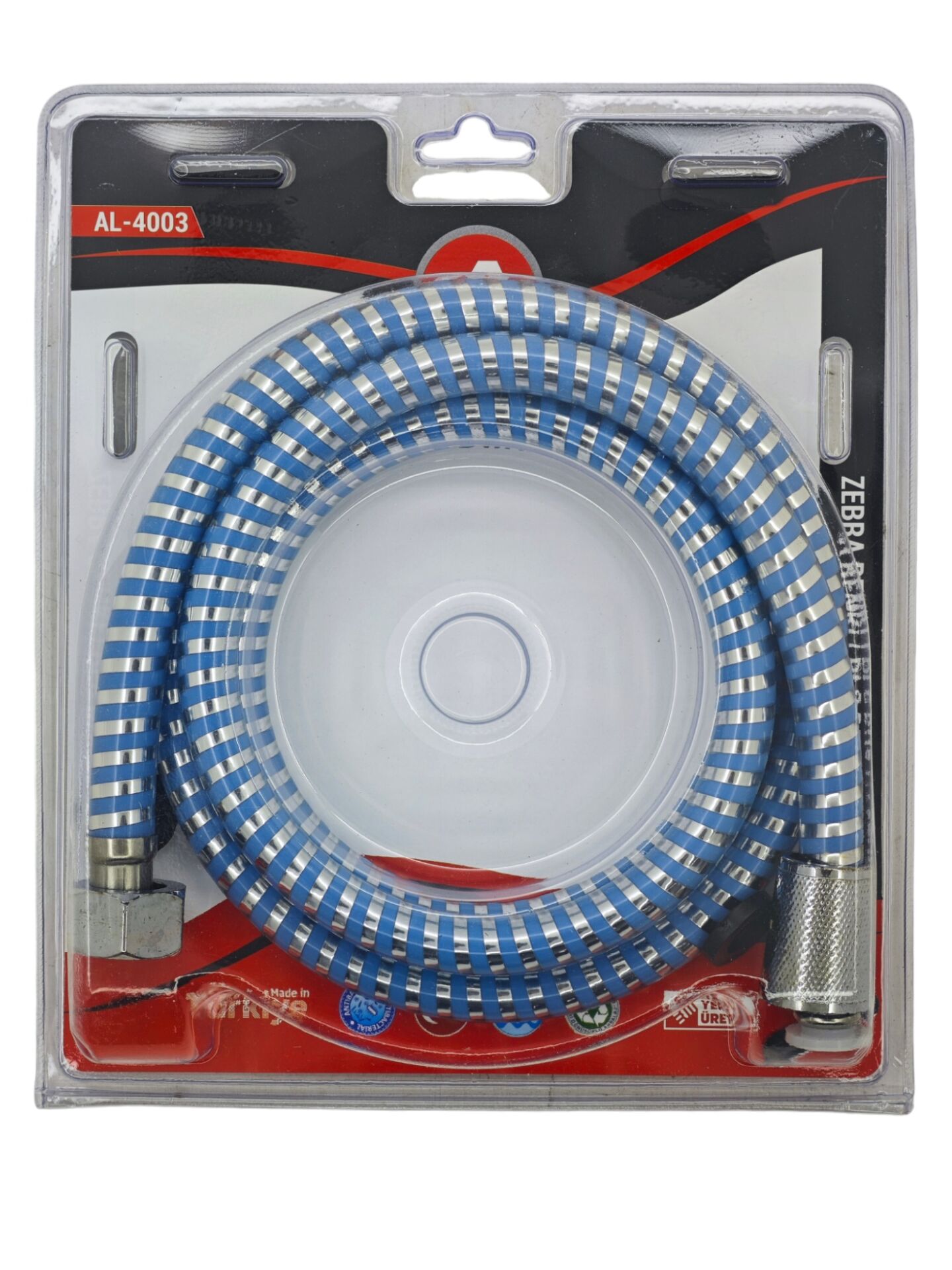 AL-4003 Alwes Zebra Renkli Plastik Duş hortumu