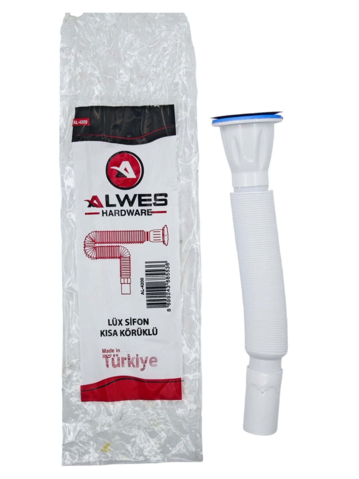 AL-4200 Alwes Lüks Kısa Körüklü Sifon