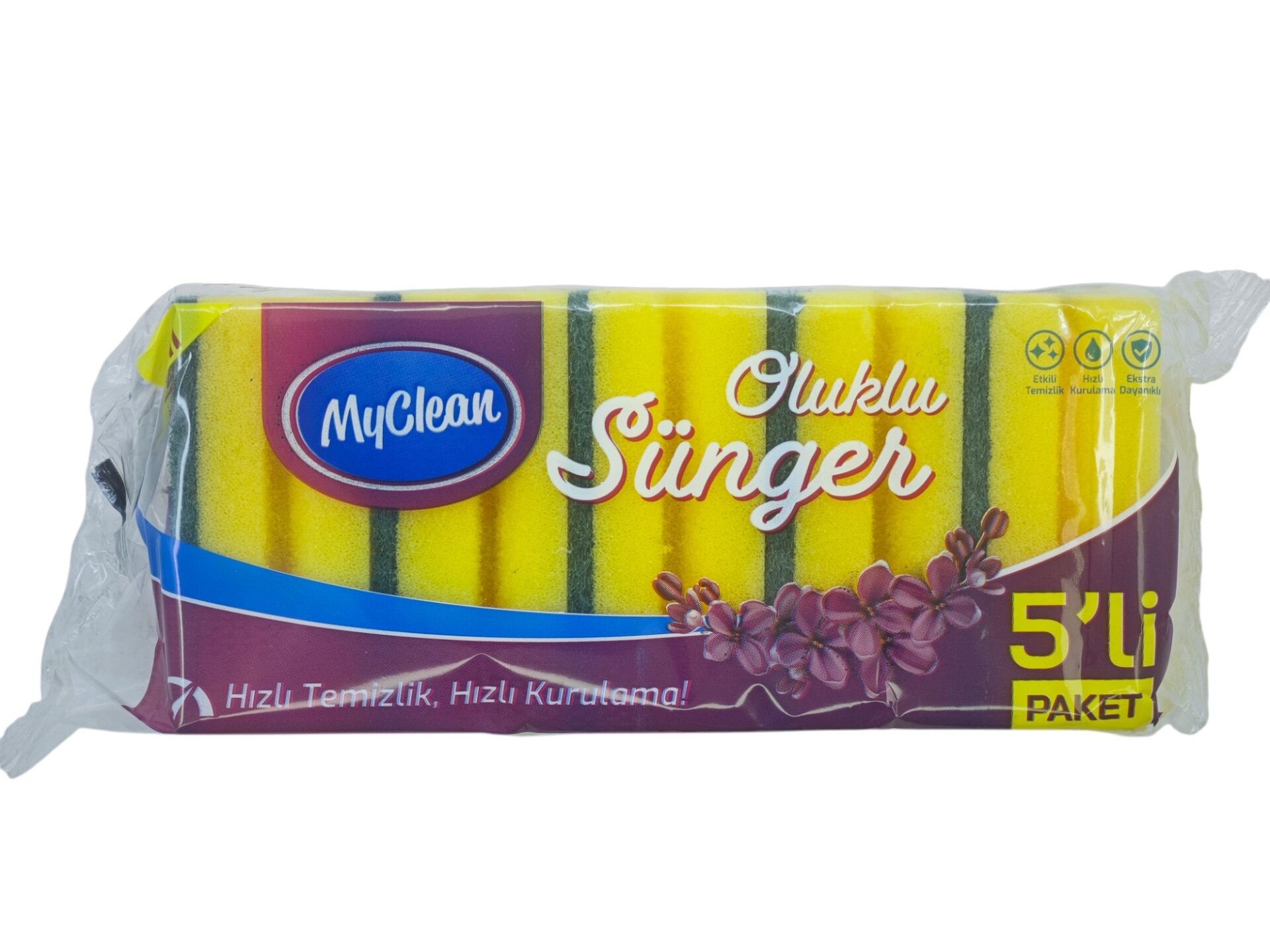 528464 MyClean 5li Oluklu Sünger