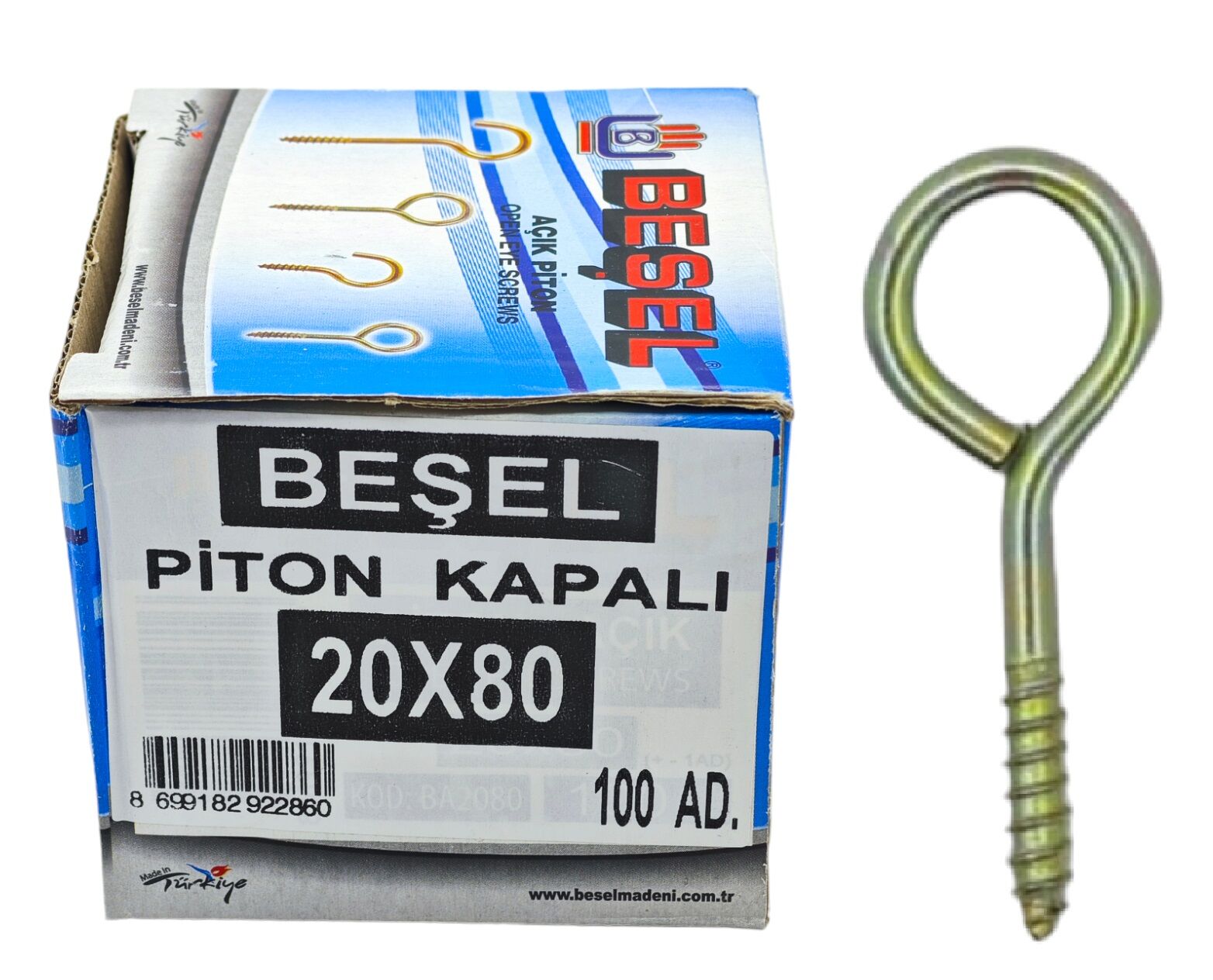 Ba2080K Beşel Piton 20*80 - Kapalı