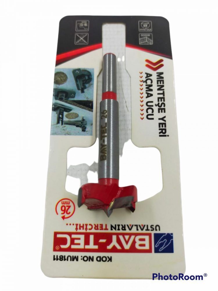 MU1811 Bay-Tec Menteşe Yeri Açma Ucu 26mm
