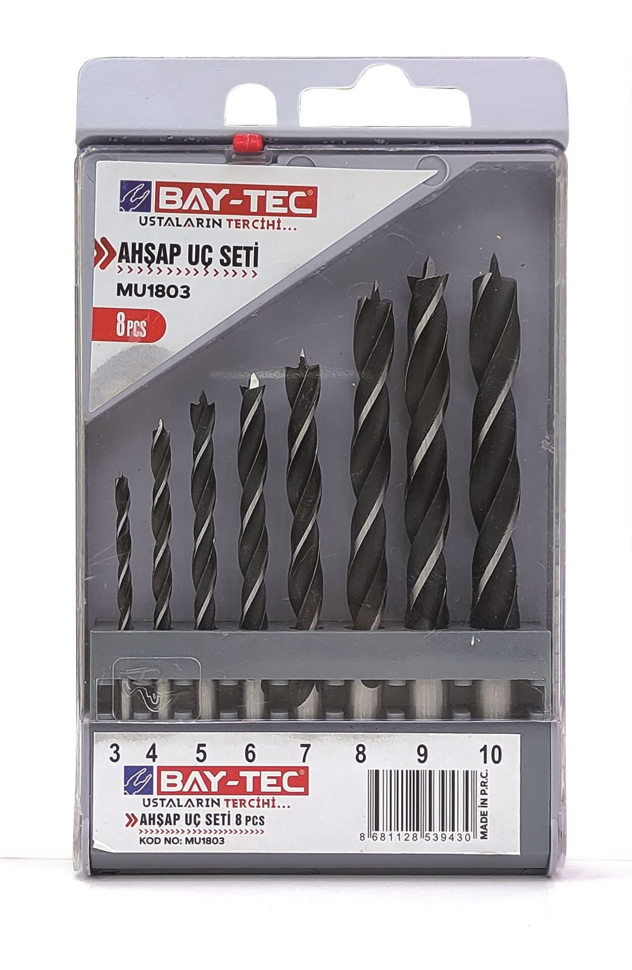 Mu1803 Bay-Tec Ahşap Uç Seti 8Prç