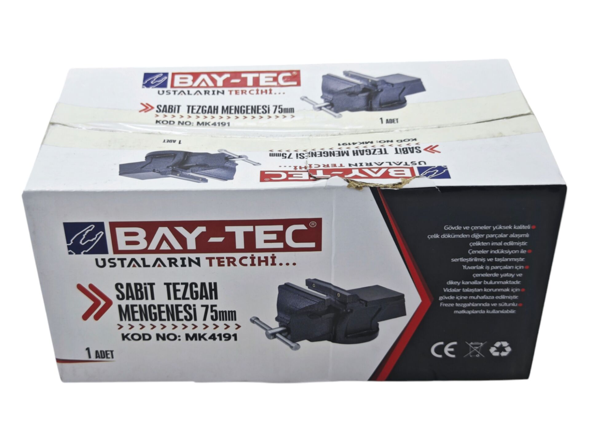 MK4191 Bay-Tec Sabit Tezgah Mengenesi 75mm