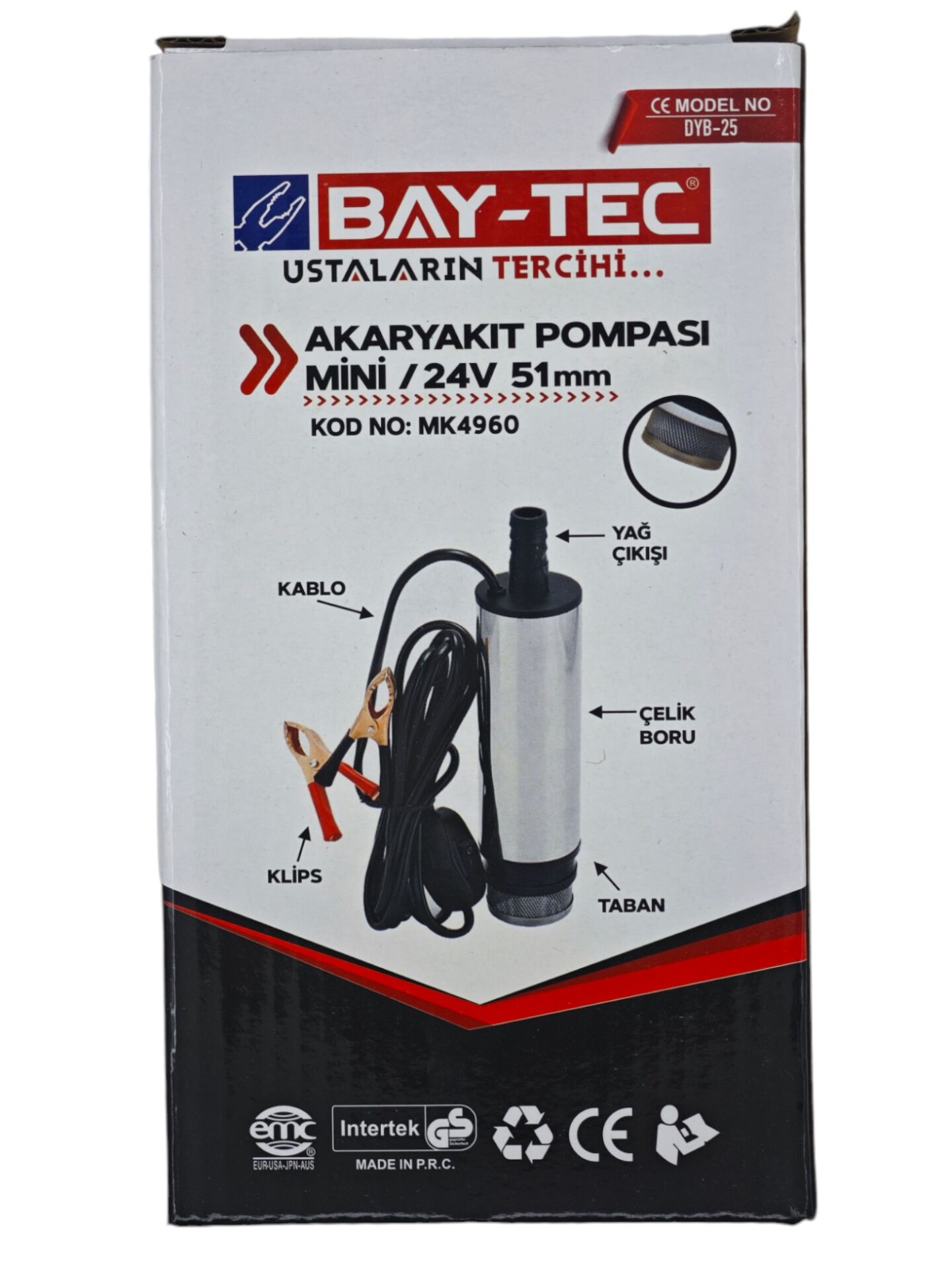Mk4960 Bay-Tec Akaryakıt Pompası 24V 51Mm - Mini