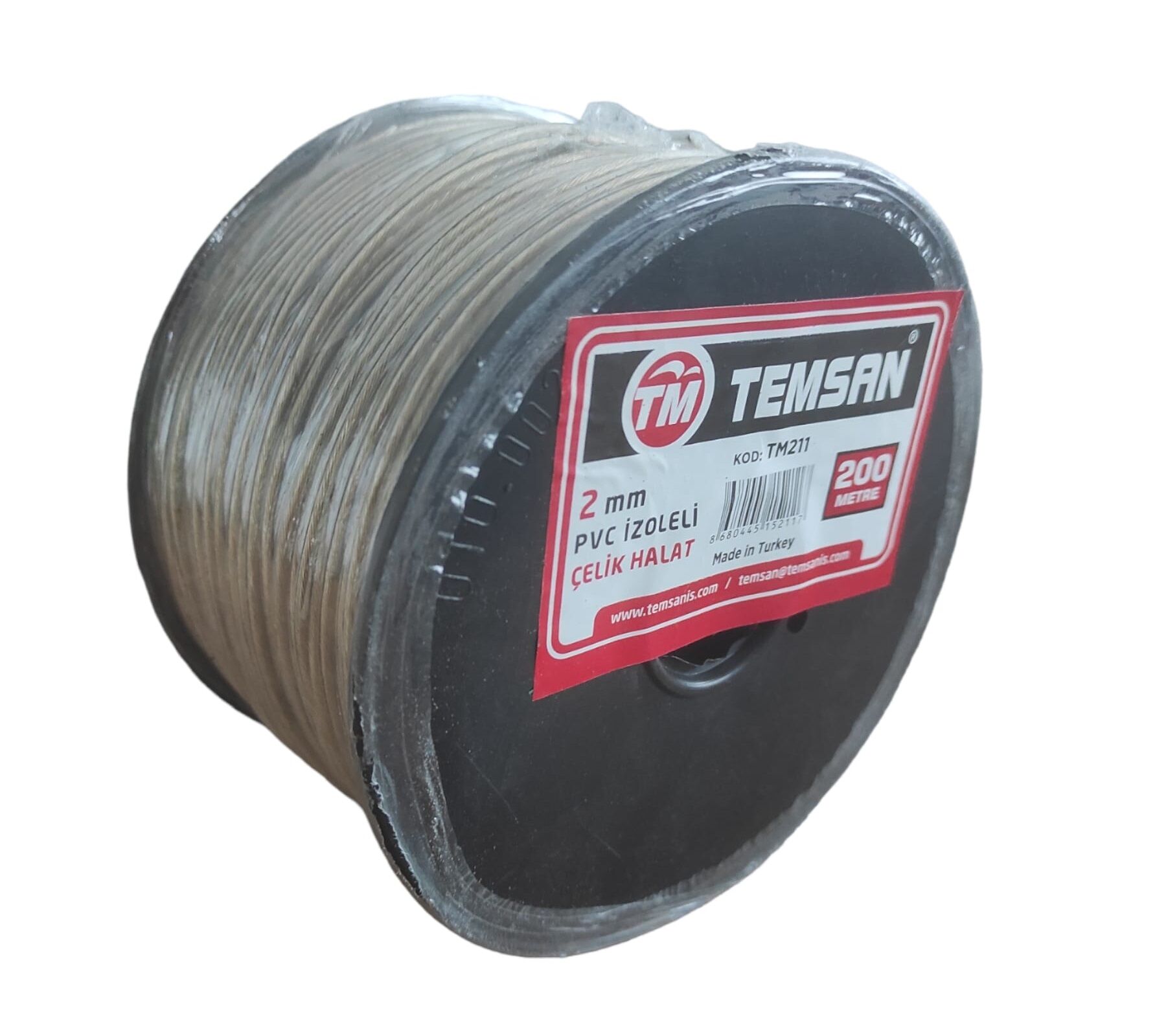 TM-213 Temsan Pvc Kaplı Halat 4mm*200m