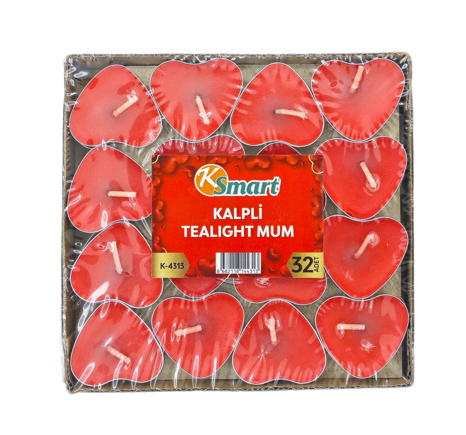 K-4313 Ksmart Tea Light Mum 32lı - Kalpli