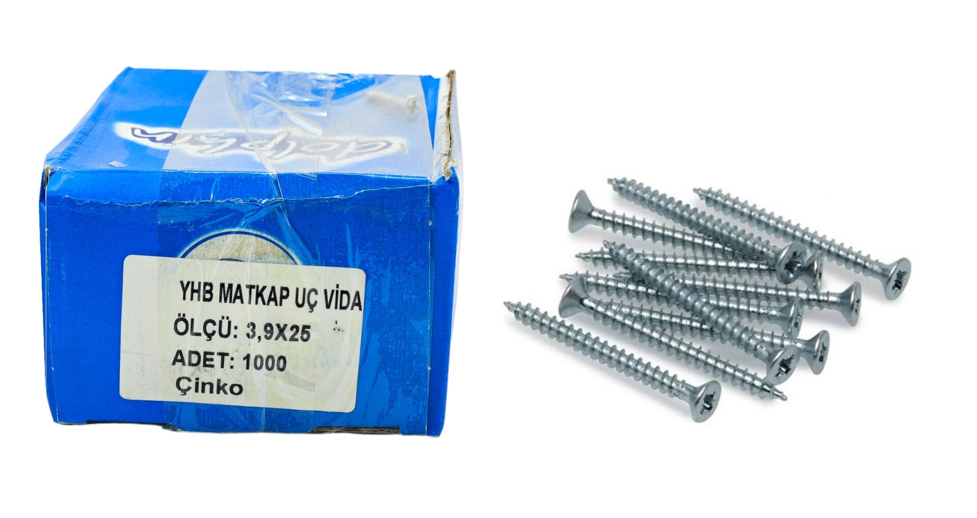 3925 Dolphin 3,9*25 YHB Matkap Uçlu Vida 1000li