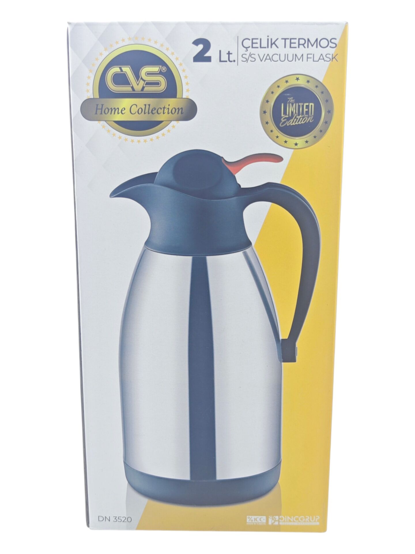DN 3520 CVS Basmalı Çelik Termos 2lt