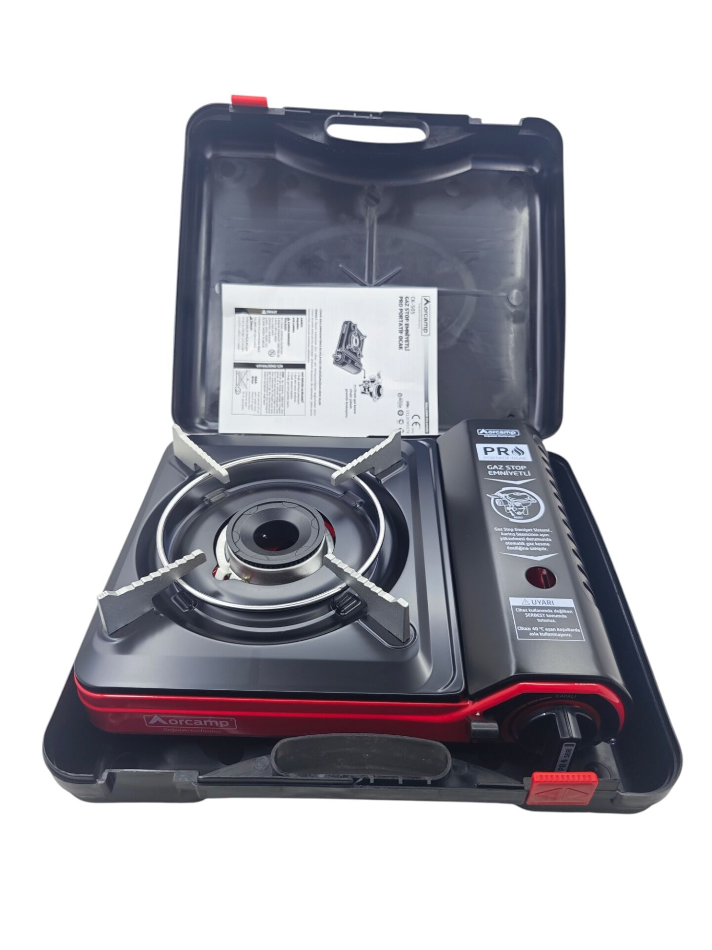CK-505 Orcamp Pro Portatif Ocak - Kırmızı