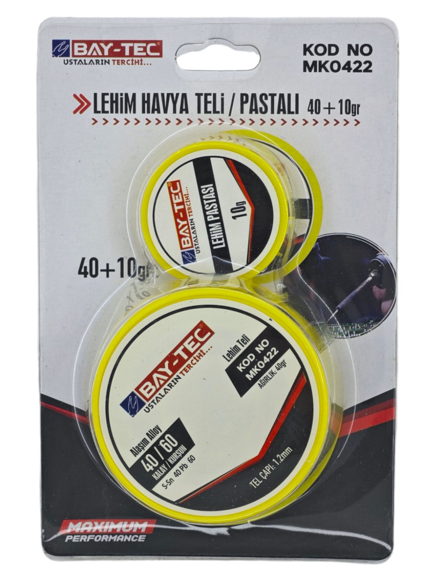 Mk0422 Bay-Tec Lehim Havya Teli - Pastalı