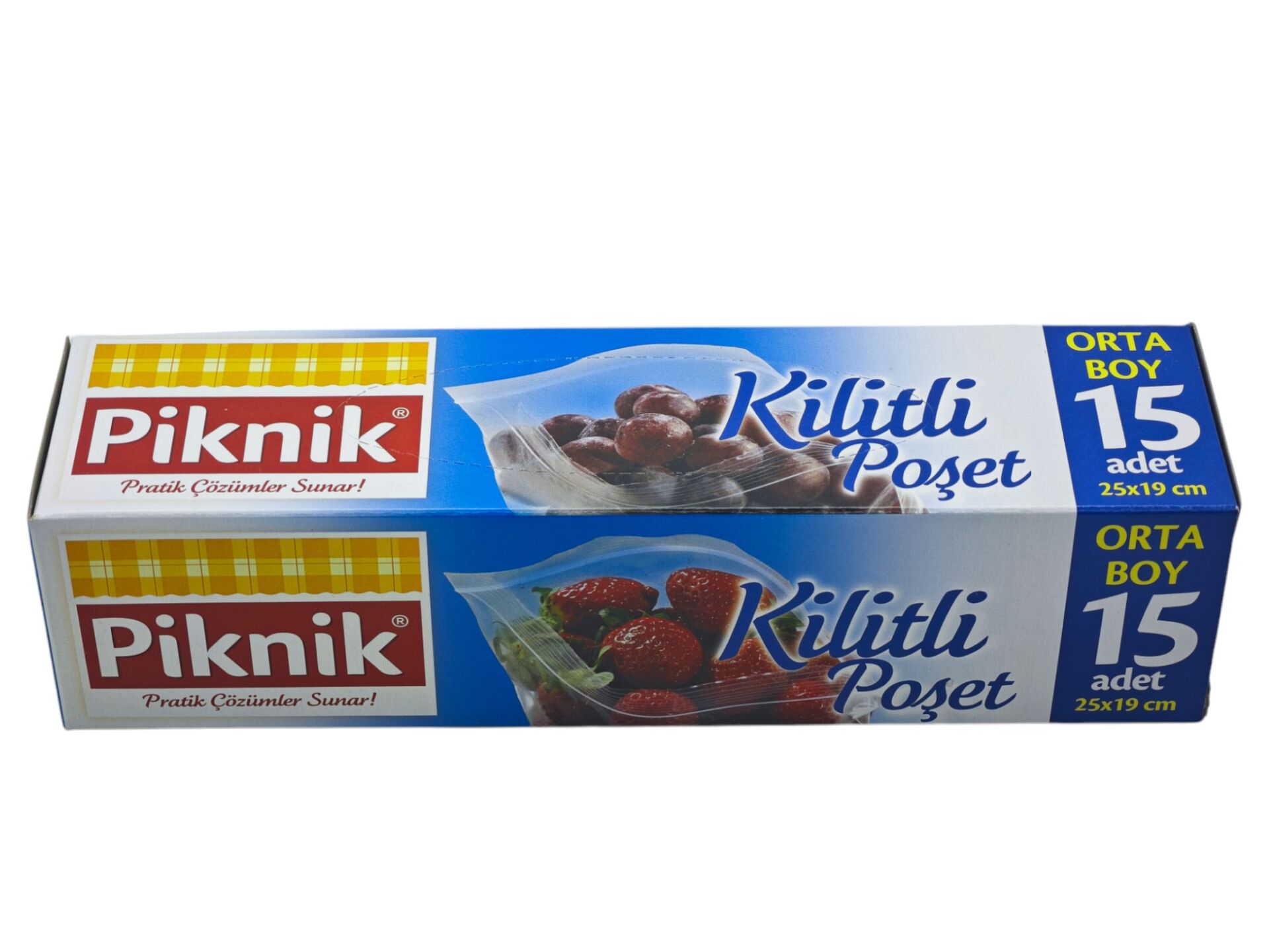 1403-P Piknik Kilitli Buzdolabı Poşeti 15li 25*19cm