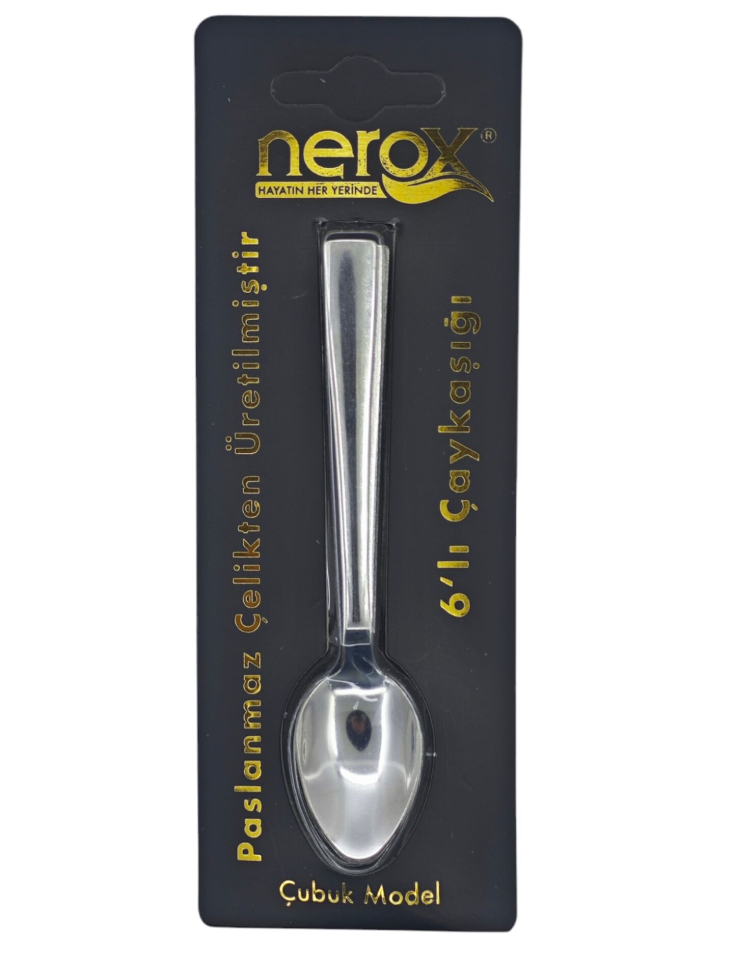 NRX-F1062   Nerox Çay Kaşığı 6lı - Çubuk