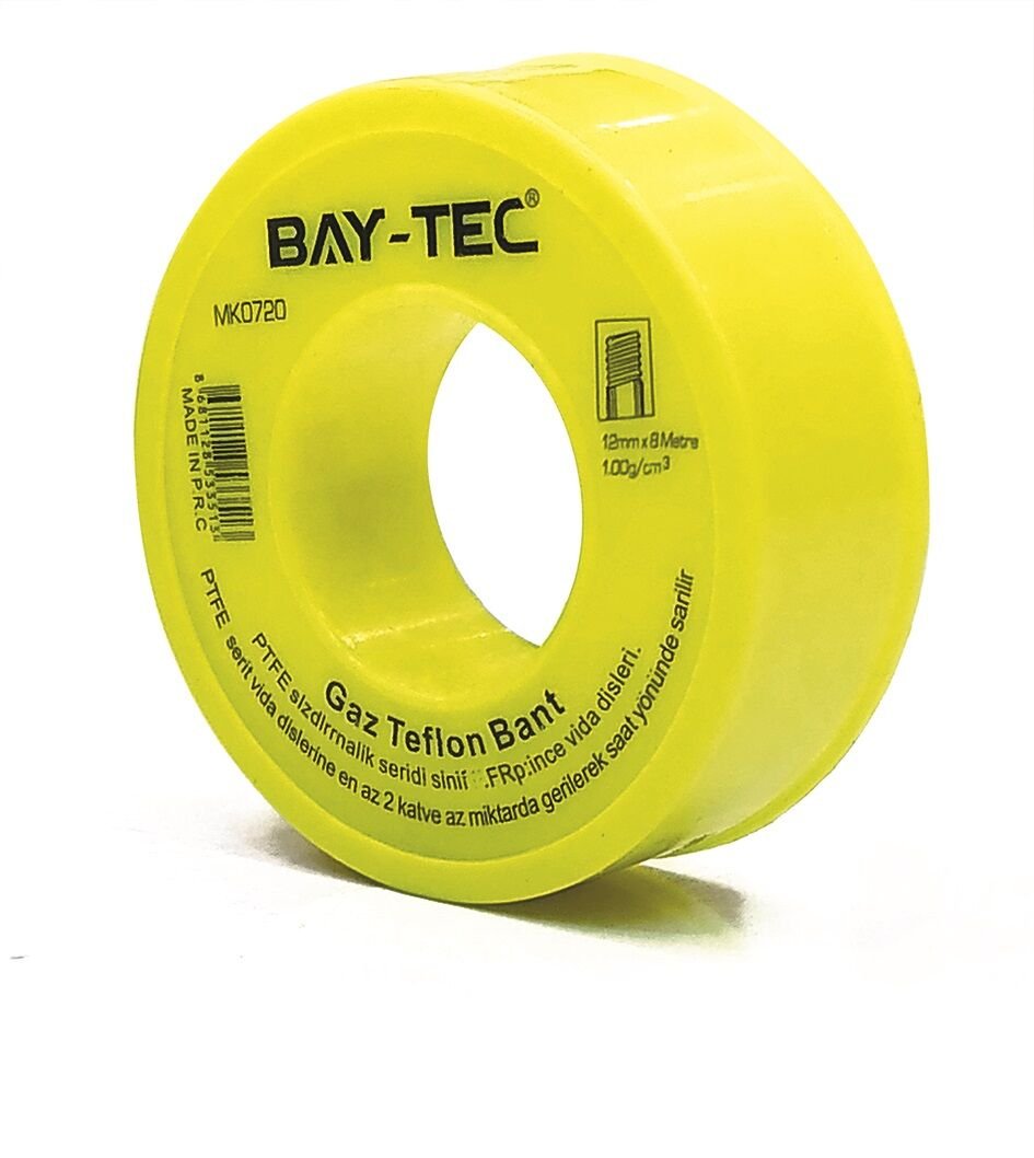 Mk0720   Bay-Tec Gaz Teflon Bant 12Mm*8M