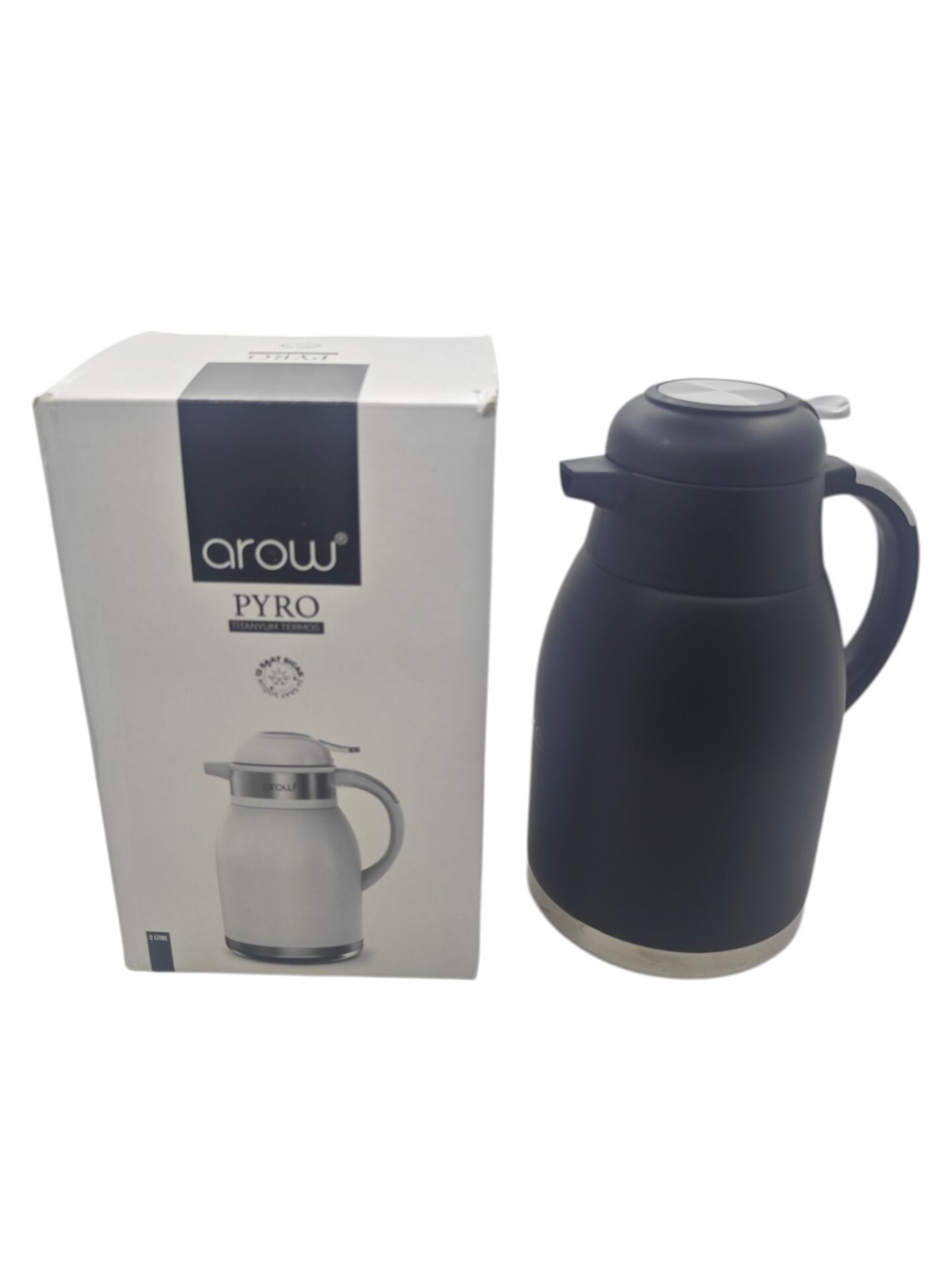 TR4527   Arow Pyro Titanyum termos 2lt - Siyah