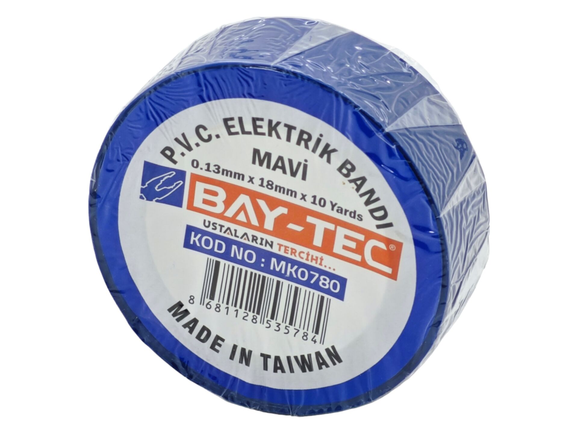 Mk0780  Bay-Tec Pvc Elektrik Bantı (Mavi)