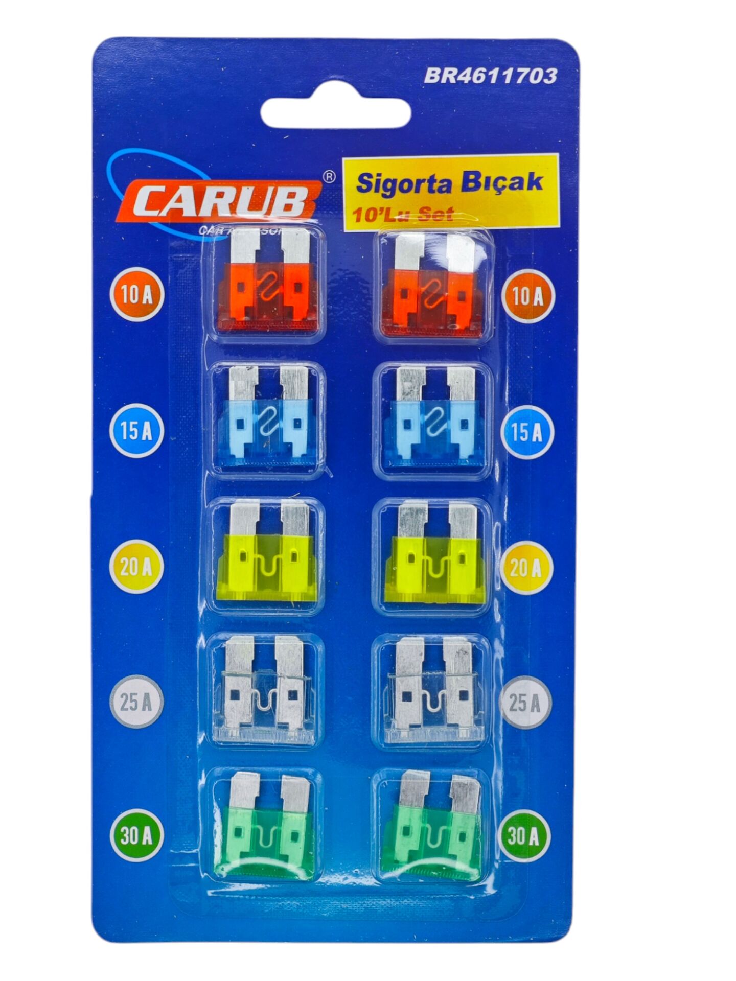BR461 17 03   Carub Bıçak Sigorta 10lu