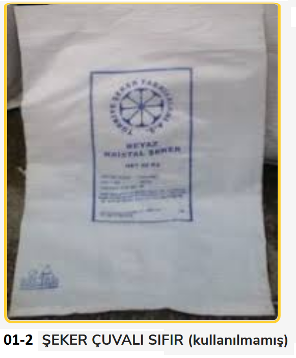01-2   Boş Şeker Çuvalı 60*100cm - Sıfır