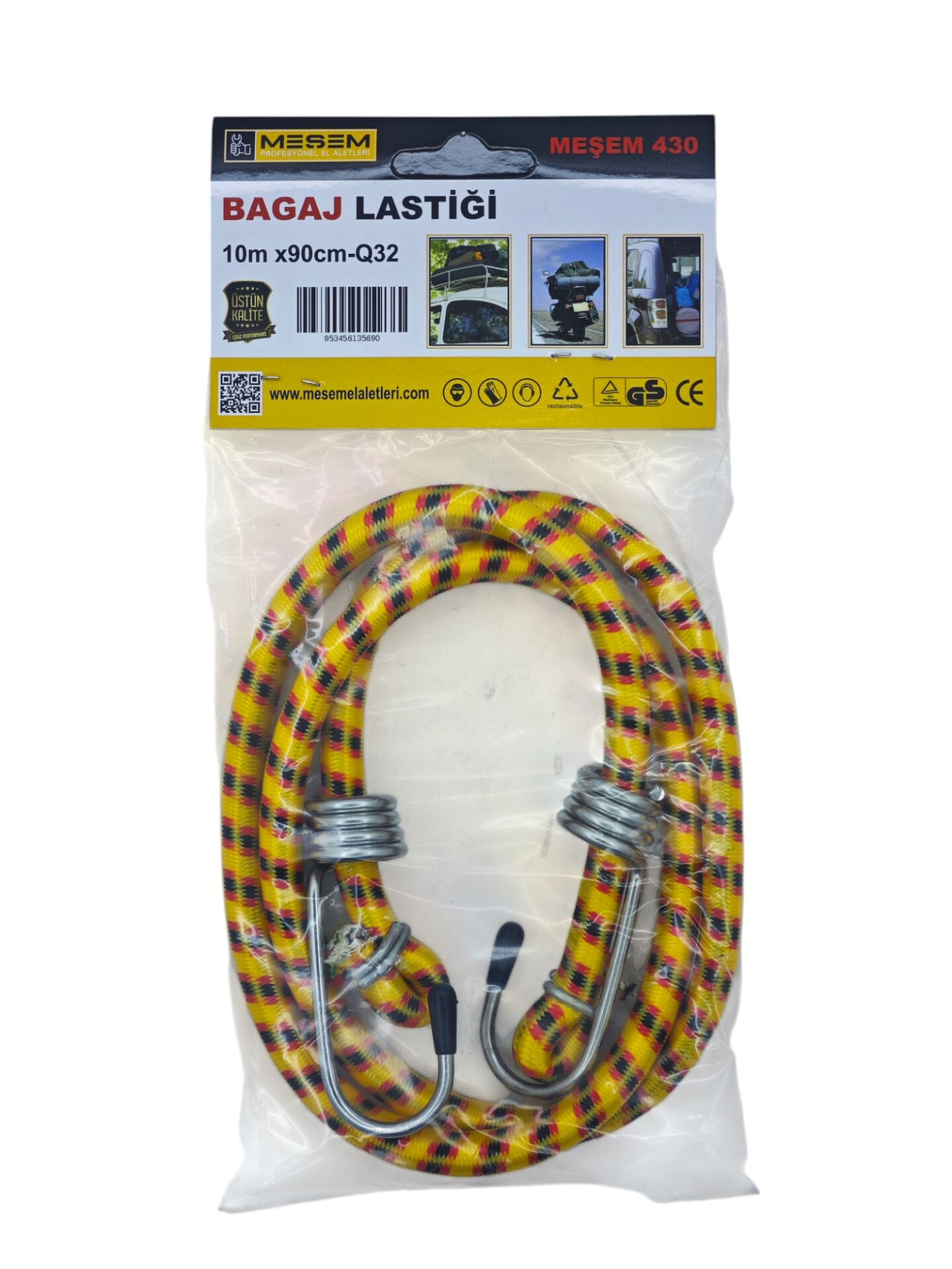 M-430   Meşem Kancalı Bagaj Lastiği 10mm*90cm-Q32