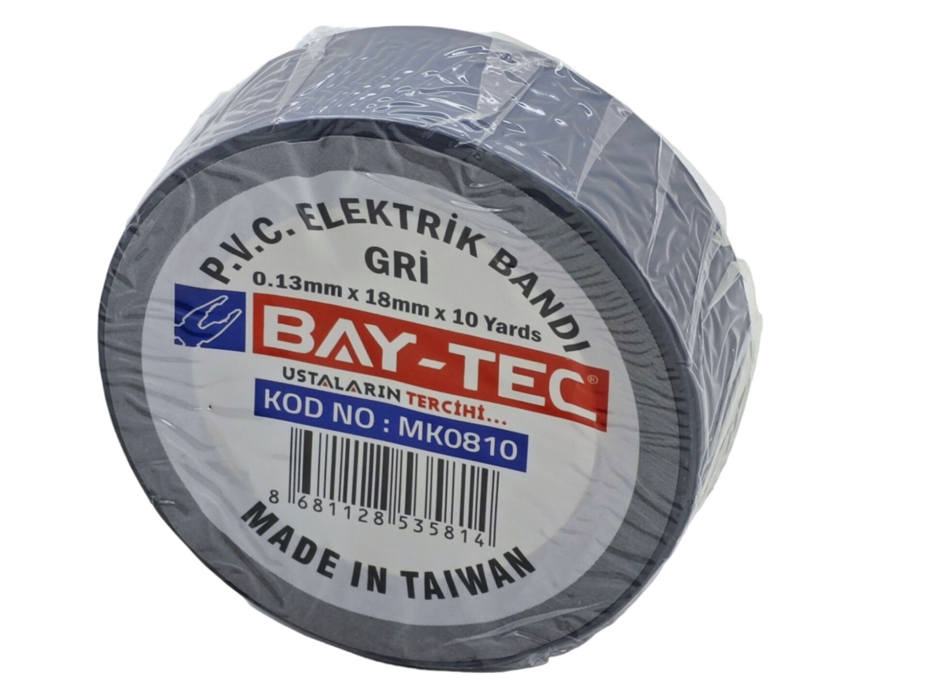 Mk0810  Bay-Tec Pvc Elektrik Bantı (Gri)