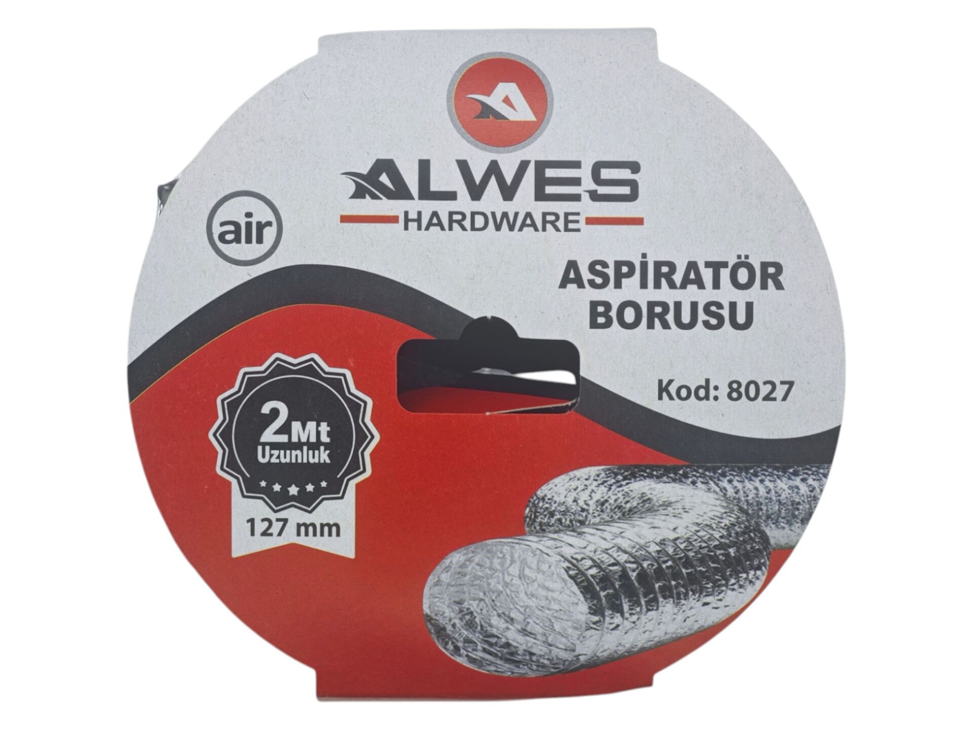 8027   Alwes Telli Aspiratör Borusu 2m*127mm