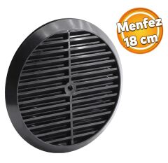 05116   İtalyano Doğalgaz Cam Menfezi - Siyah