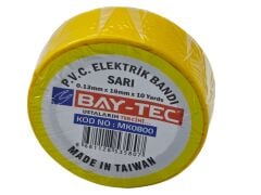 Mk0800  Bay-Tec Pvc Elektrik Bantı (Sarı)