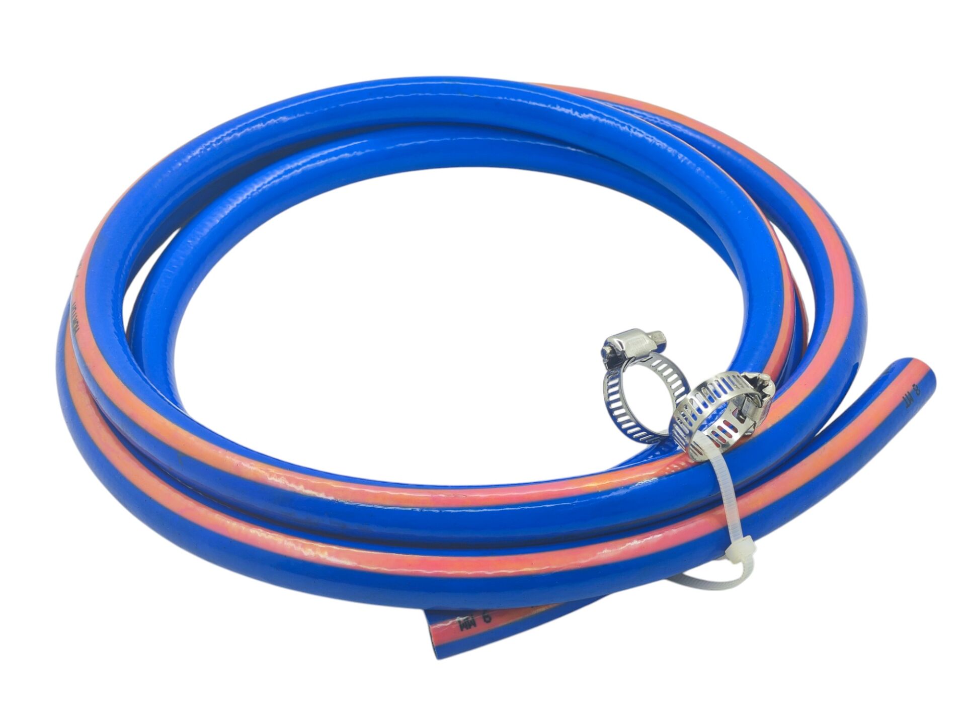 H 0011   LPG Tüp Hortumu 9mm*2m - Kelepçeli