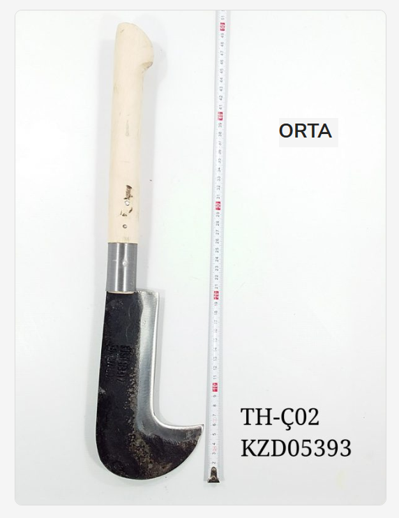 Trh50   Sürmene ÇayOrağı -  Dal Orağı - Orta  - Ahşap Sap
