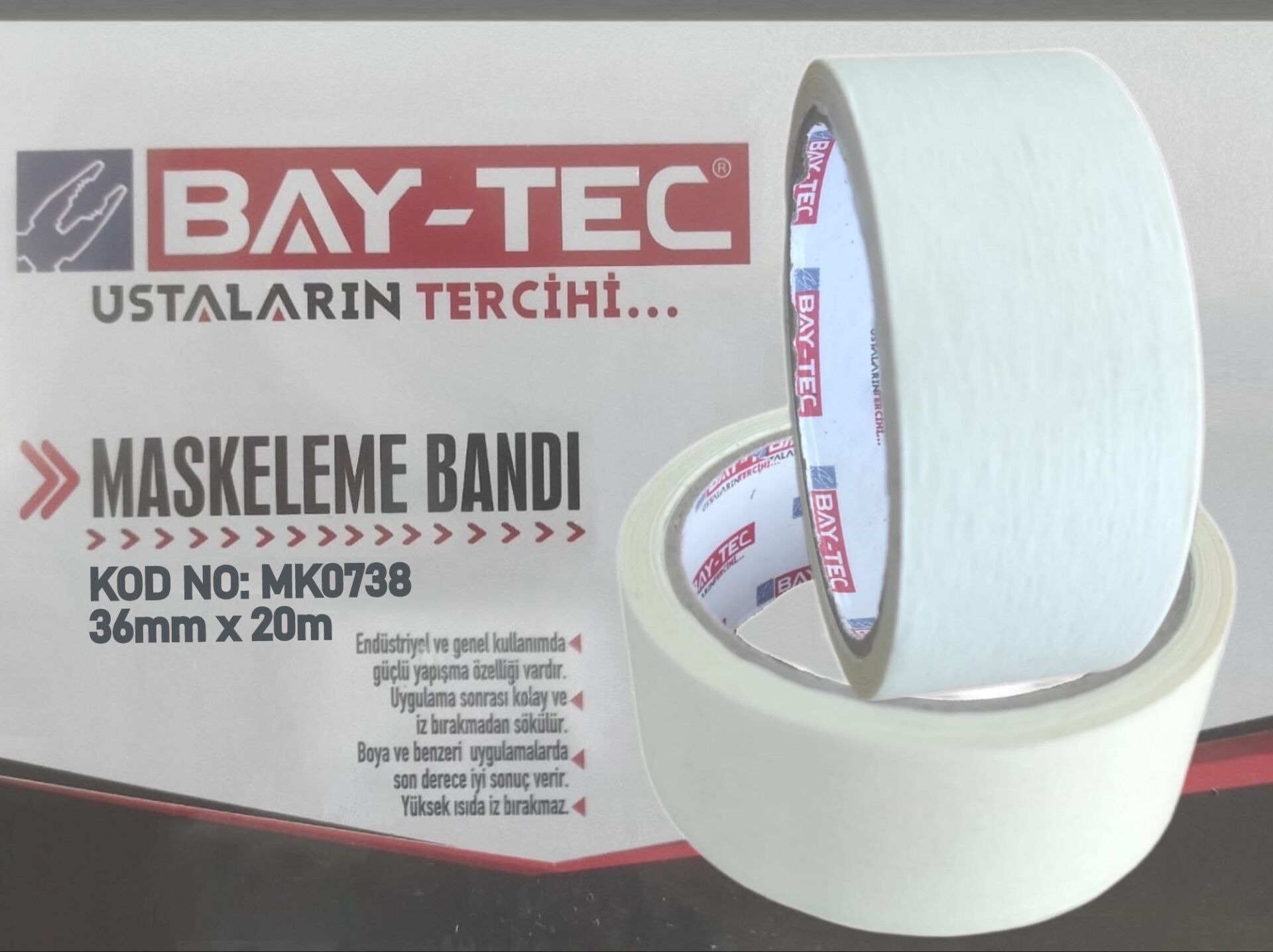 MK0738   Bay-Tec Maskeleme Bantı 36mm*20m
