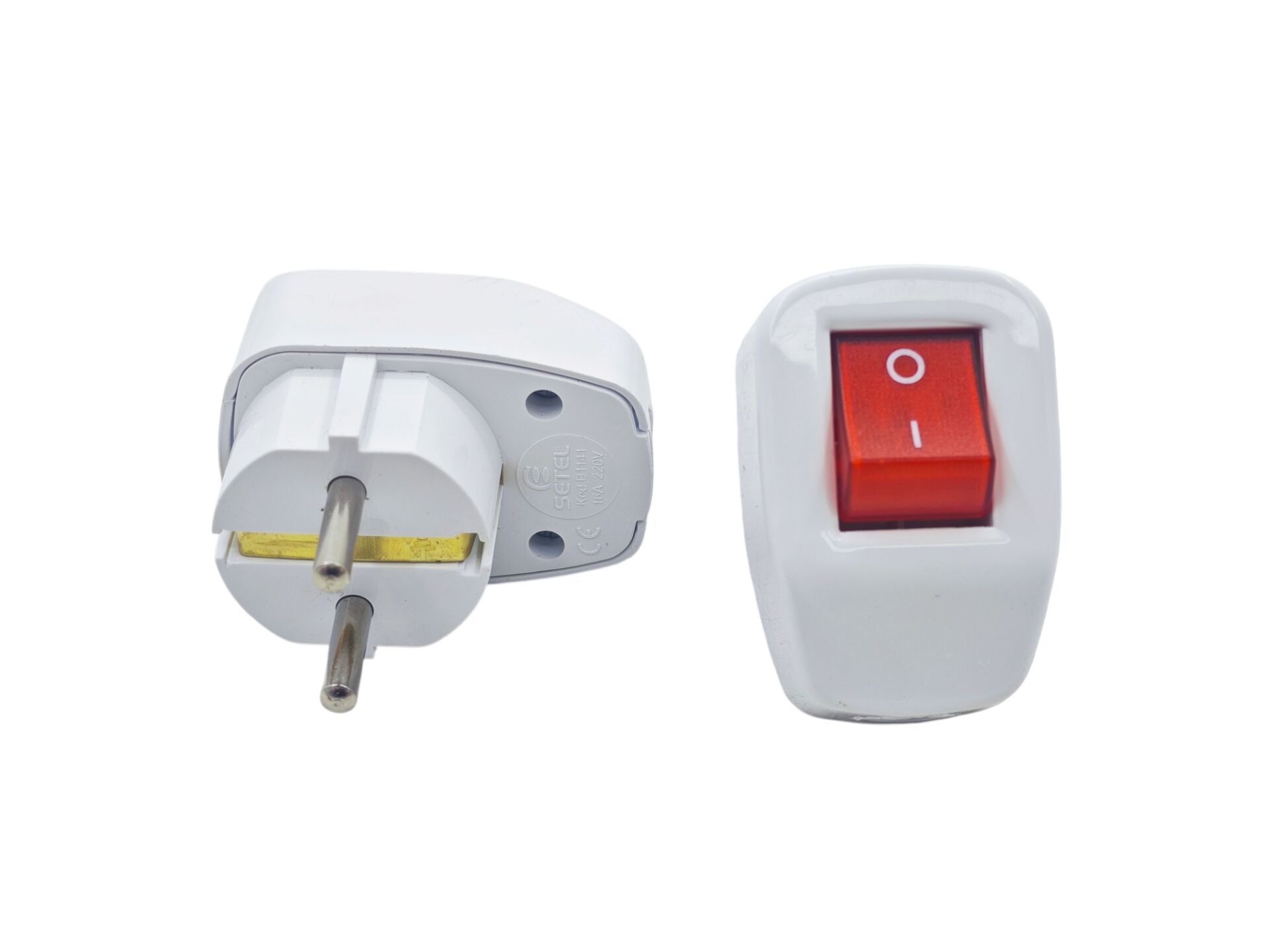 B1141   Setel 16A Anahtarlı Topraklı Erkek Fiş