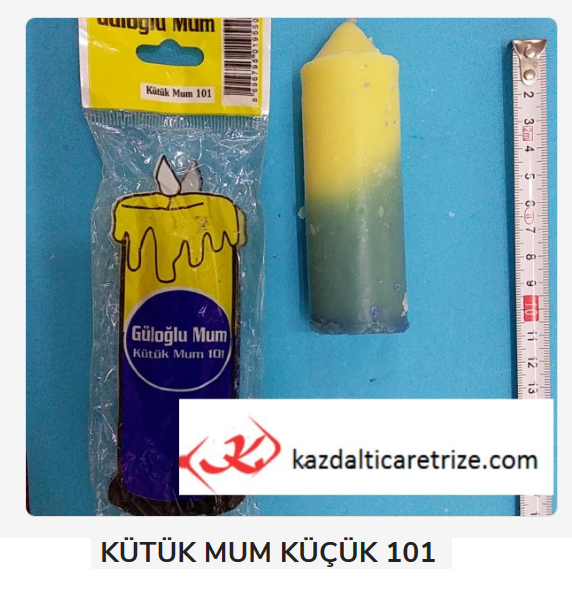 101  Gül Kütük Mum -Küçük