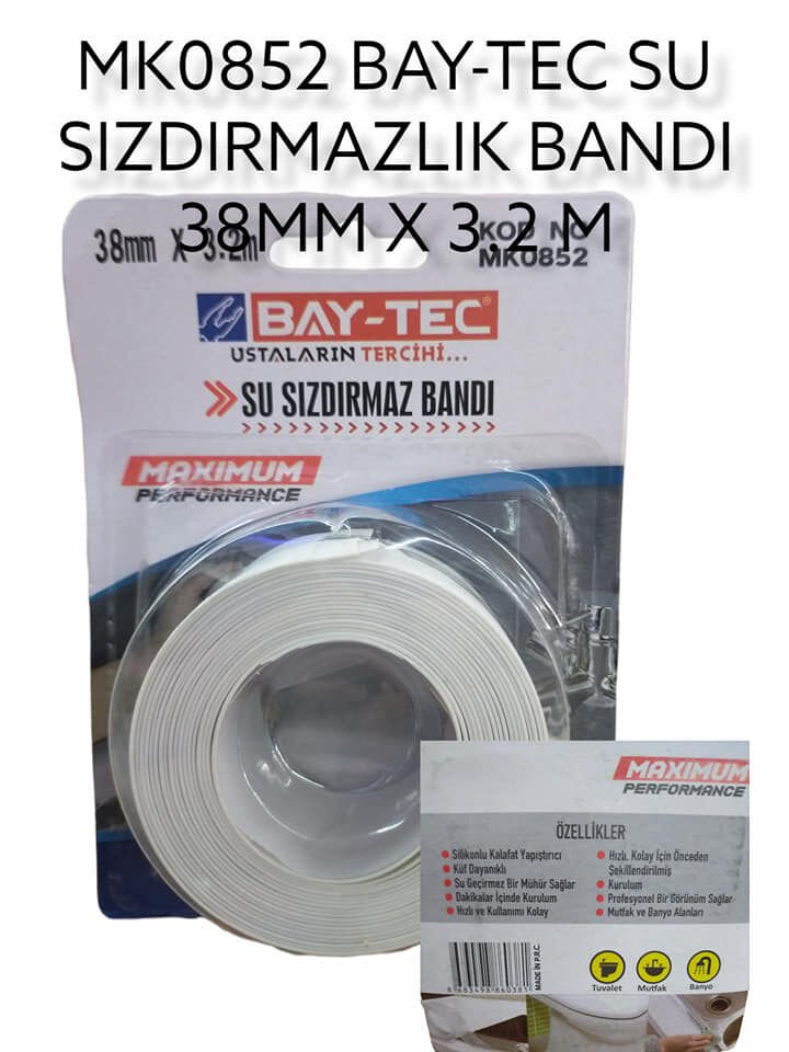 Mk0852   Bay-Tec Su Sızdırmaz Bandı 38Mm*3.2M