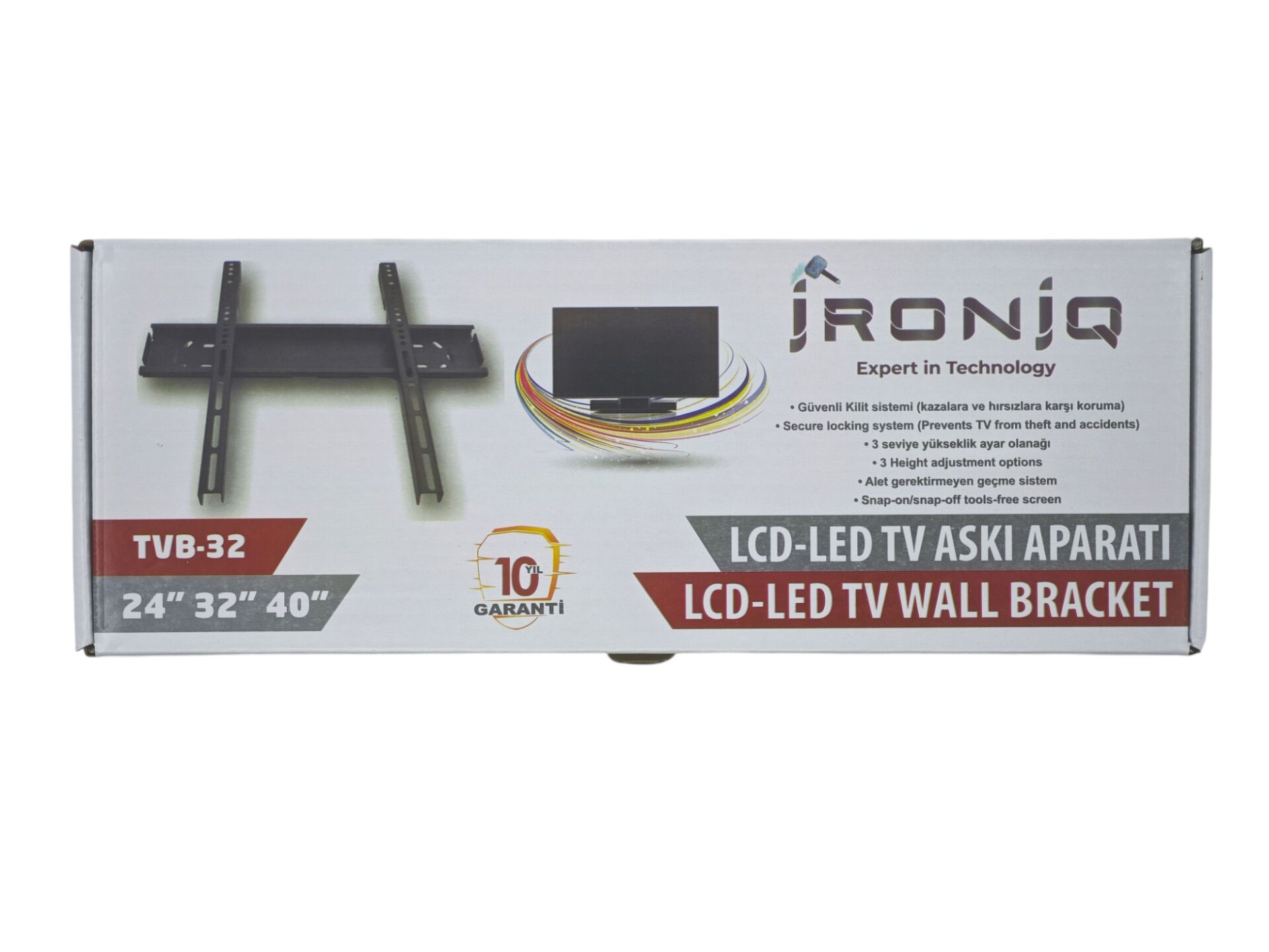 TVB-32   İroniQ LCD-LED TV Duvar Sabit Askı Aparatı 24''- 40''