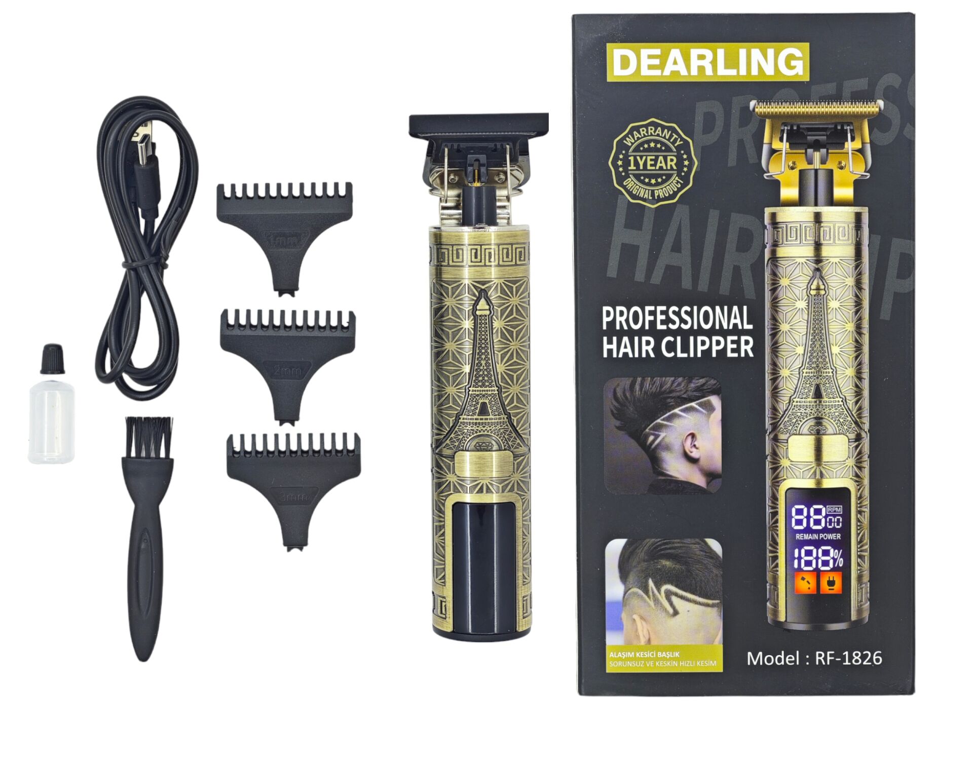 Rf-1826   Dearlıng Şarjlı Saç Kesme Makinesi