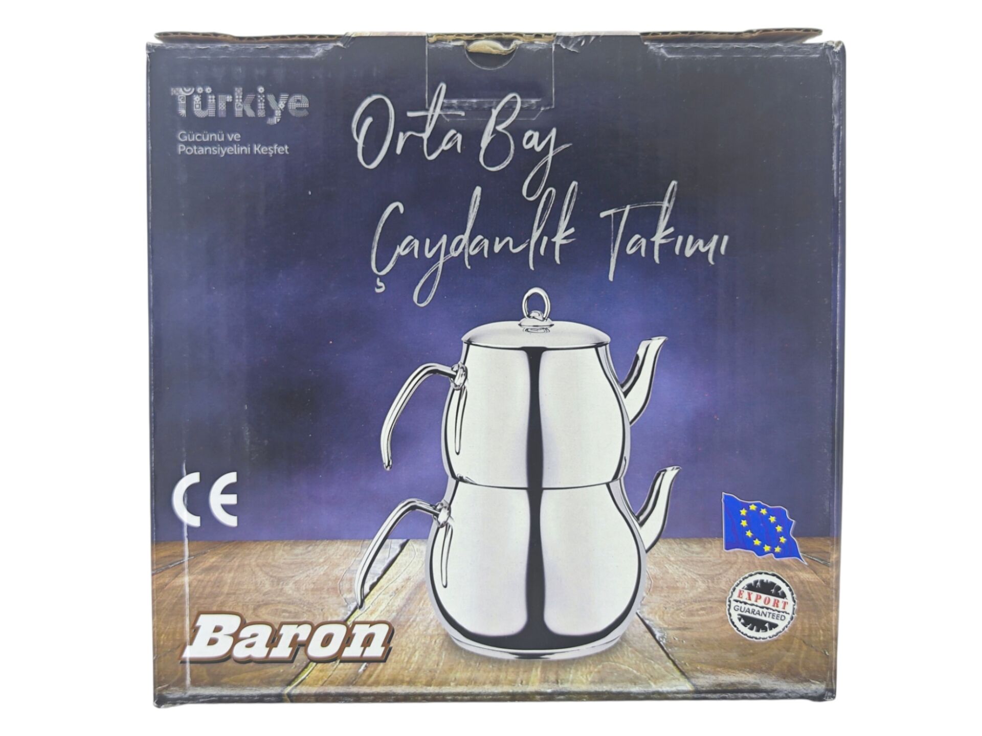 1046   Baron Orta Boy Çaydanlık Takımı