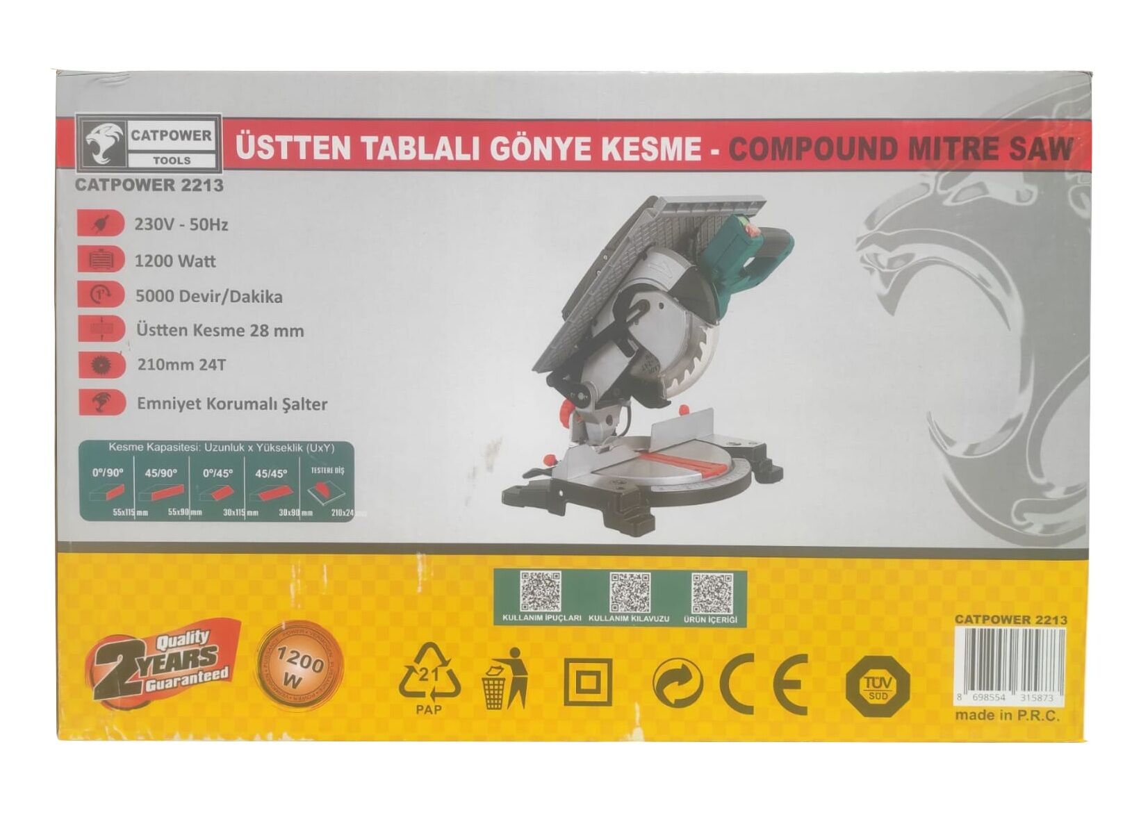 C-2213   Catpower Üsten Tablalı Gönye Kesme