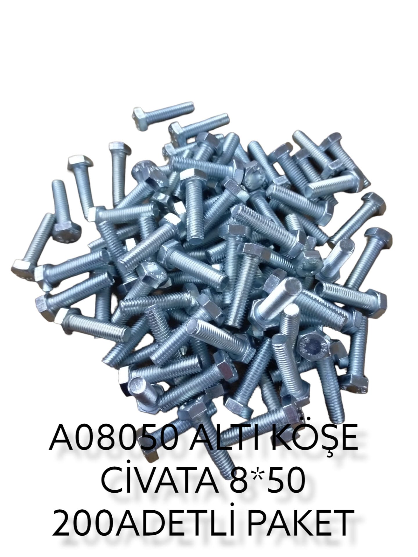 A08050   Daystar Altıköşe Civata 8*50
