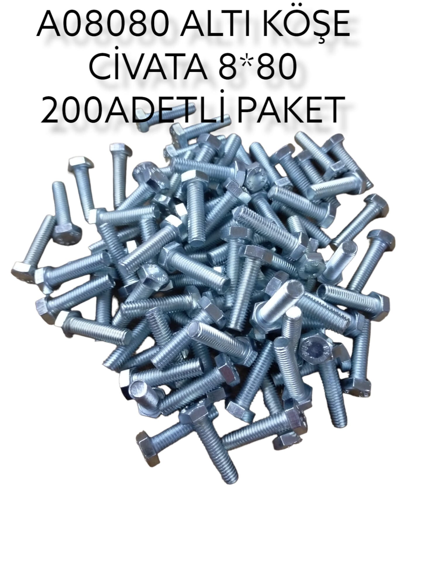 A08080   Daystar Altıköşe Civata 8*80