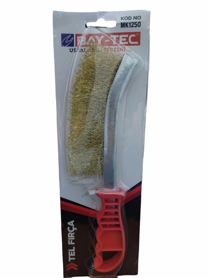 Mk1250   Bay-Tec Plastik Saplı Tel Fırça - Blisterli