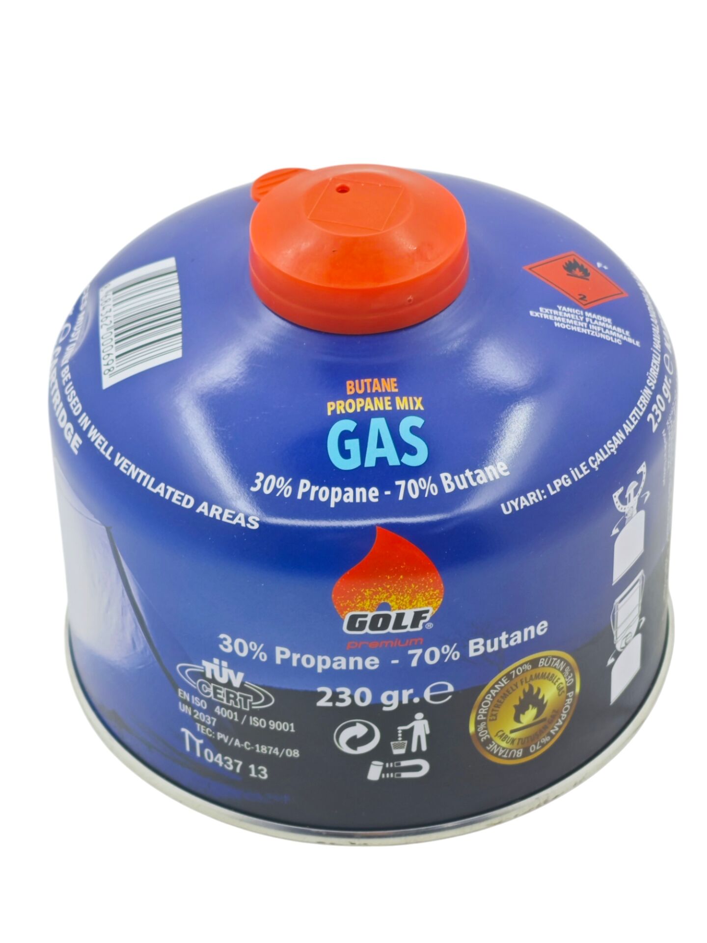 NG419-5   Golf Butan Propan Gaz Kartuş 230gr