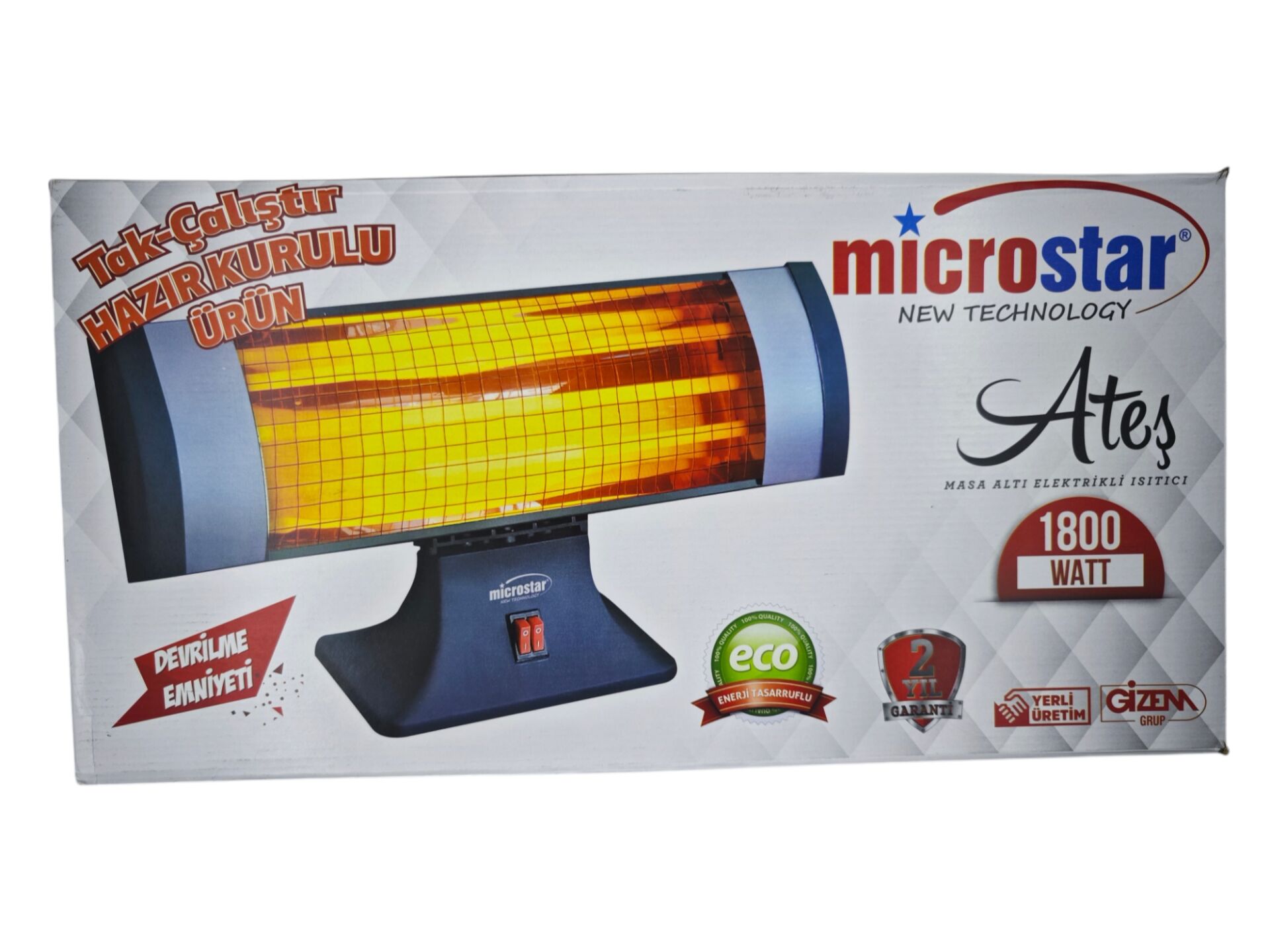 MSR-103   Microstar 1800W Masa Altı Isıtıcı