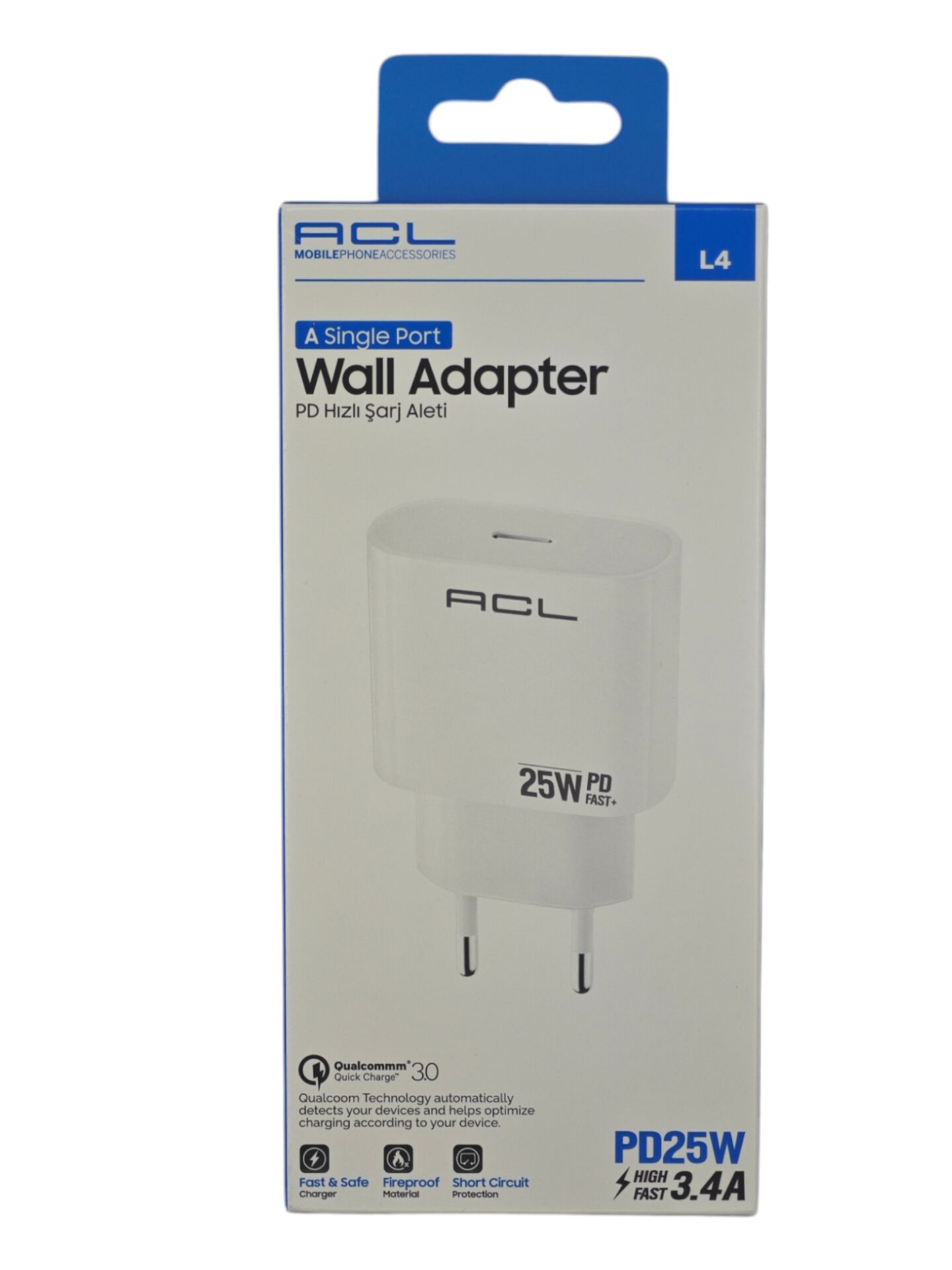 L4   ACL PD 3.4A 25W USB-C Hızlı Şarj Aleti