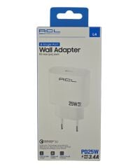 L4   ACL PD 3.4A 25W USB-C Hızlı Şarj Aleti