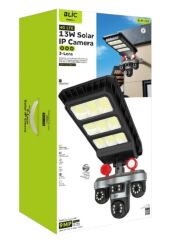 BLM-102   Blic 13W Solar Sarjlı Led Sokak Lambalı 3+3+3MP IP Kamera