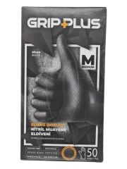 6244   Grip Plus Elmas Dokulu (M) Muayene Eldiveni 50li