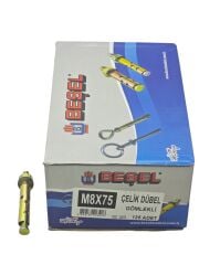 ÇD875   Beşel Gömlekli Çelik Dübel M8 75mm
