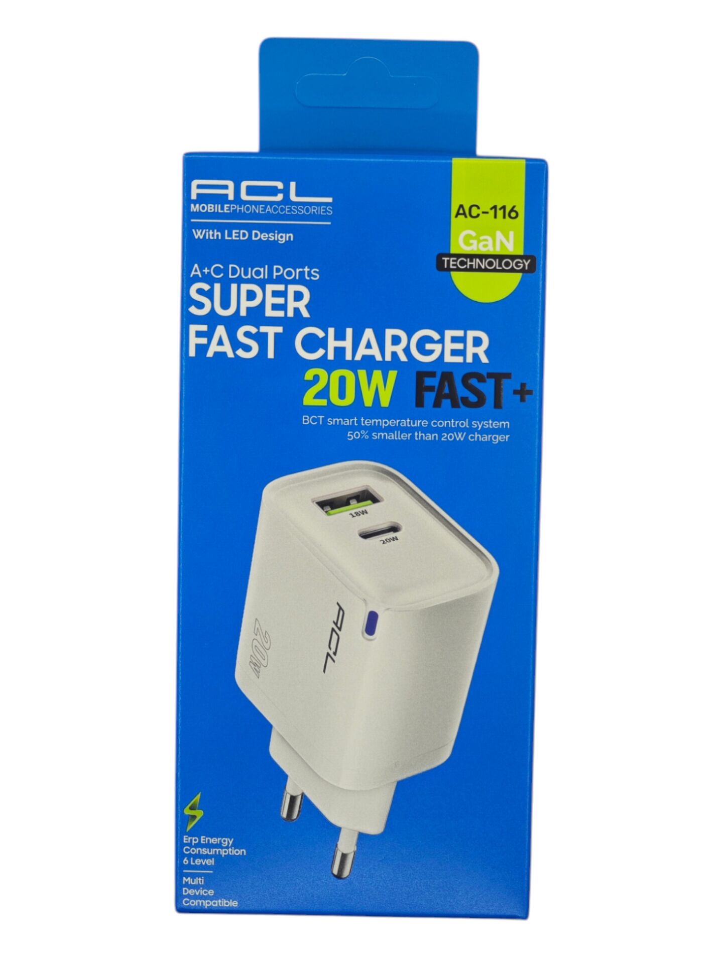 AC-116   ACL PD 20W 1SB-A USB-C Slotlu Hızlı Şarj Aleti