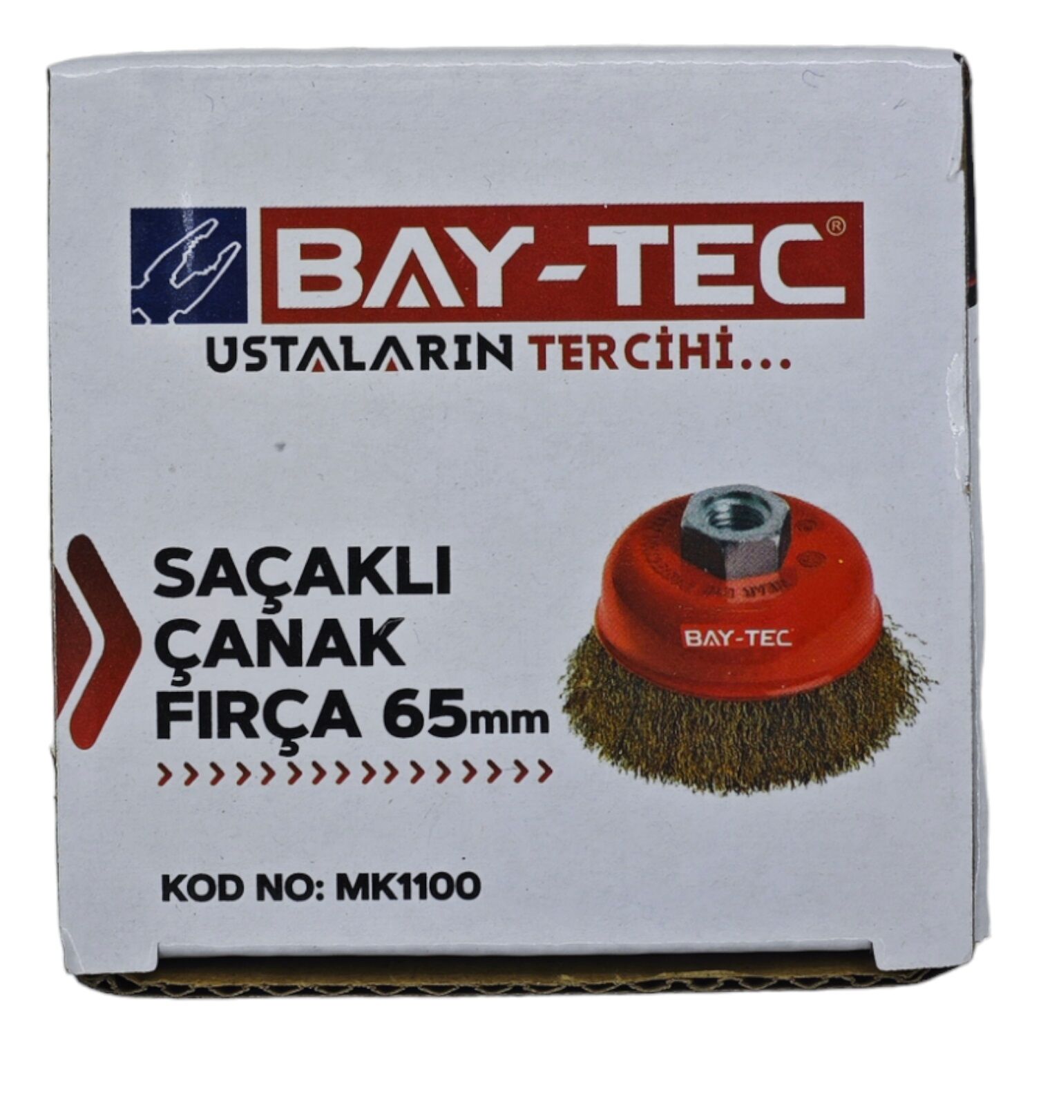 Mk1100   Bay-Tec Saçaklı Çanak Fırça 65Mm