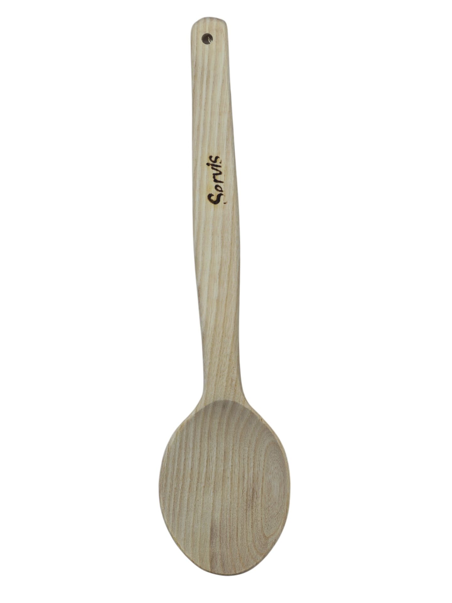01754   Servis Ahşap Sade Kaşık 31cm