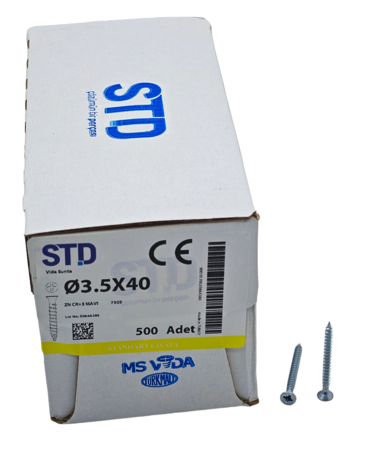 3540   STD 3.5*40mm Sunta Vidası 500lü